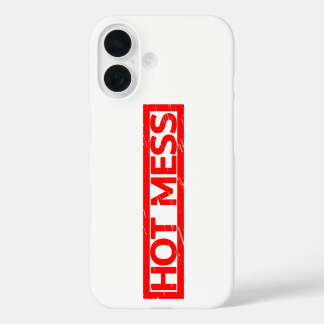 Hot Mess Stamp Case-Mate iPhone Case (Back)
