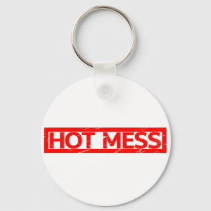 Hot Mess Stamp Key Ring