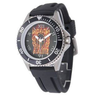 Hot Molon Labe Warrior Mask Laurels Dial on Fire Watch