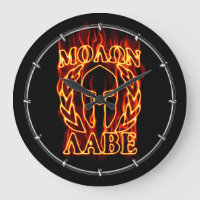 Hot Molon Labe Warrior Mask Laurels on Fire