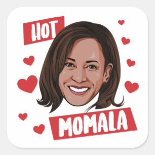 HOT MOMALA SQUARE STICKER