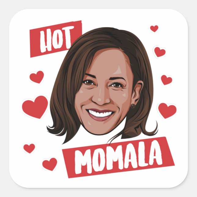 HOT MOMALA SQUARE STICKER (Front)