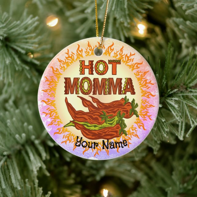 Hot Momma  Ceramic Tree Decoration (Tree)