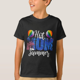 Hot mum summer floral hot air balloon mama life T-Shirt