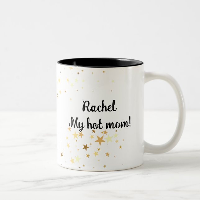Hot mum  Two-Tone coffee mug (Right)