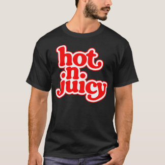 Hot N Juicy 70s hamburger cheeseburger fast food T-Shirt