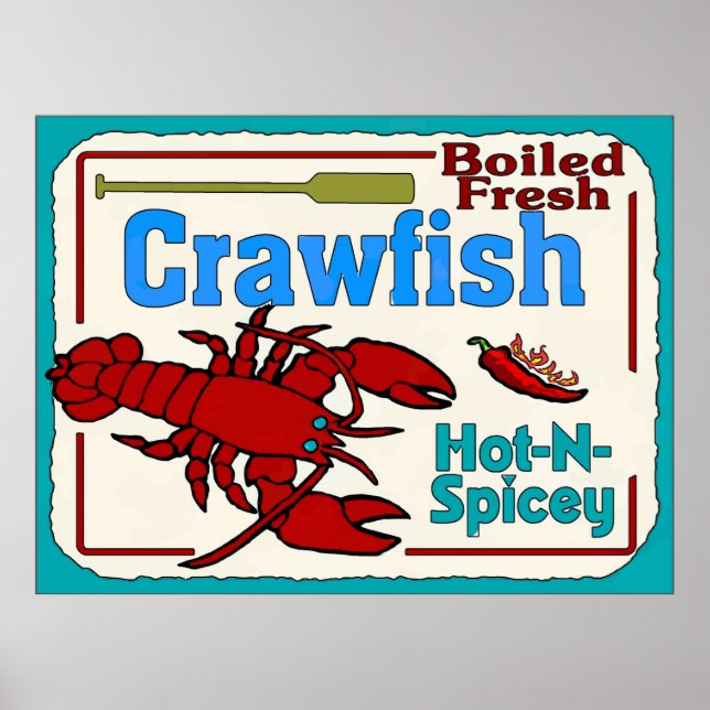 Hot N Spicy Boiled Crawfish Sign (Front)