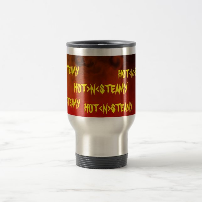 HOT N  STEAMY TRAVEL MUG (Center)