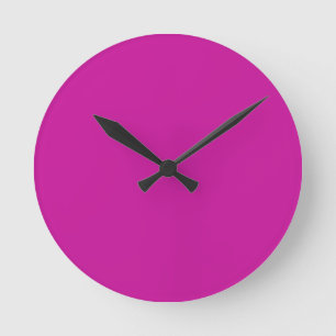Hot Neon Pink Clock