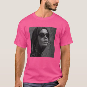 Hot nun smokes cigarette, Rebellious nun T-Shirt