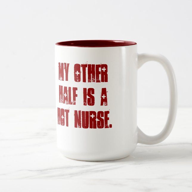 Hot Nurse Two-Tone Coffee Mug (Right)