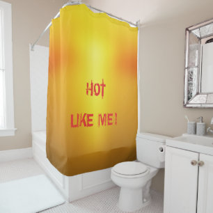 Hot Orange. Shower Curtain