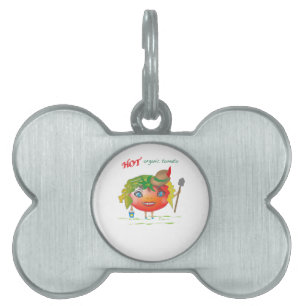 Hot Organic Tomato, Customise Pet Name Tag