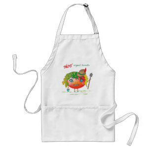 Hot Organic Tomato Standard Apron