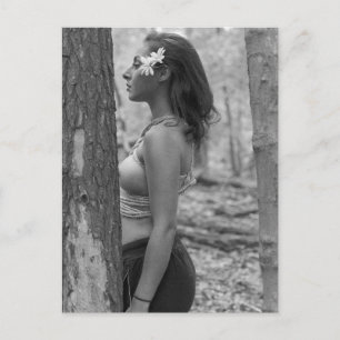 Hot Outdoor Model photo postcard