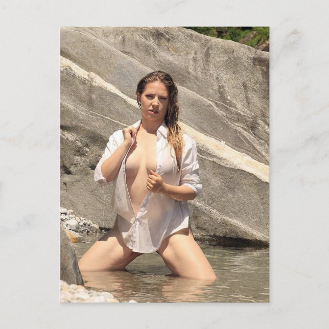 Hot Outdoor Model  photo postcard (Front)