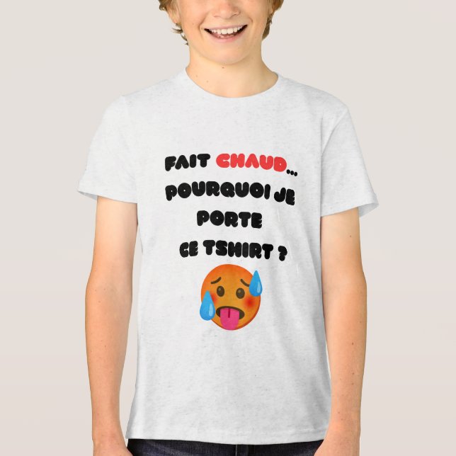 hot outside why wear a tshirt  (Front)