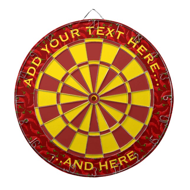 Hot Pepper Background Dartboard (Front)