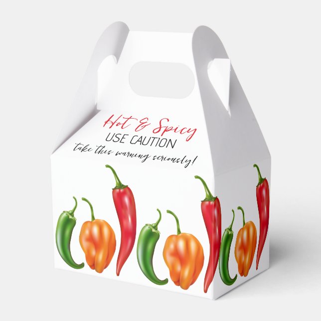 Hot Pepper Chilli Habanero Jalapeno Favour Box (Front Side)