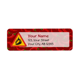 Hot pepper danger sign