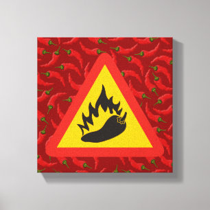 Hot pepper danger sign