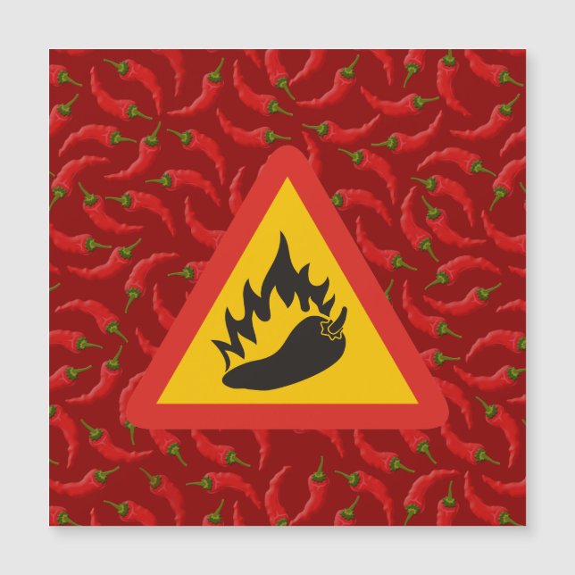 Hot pepper danger sign (Front)