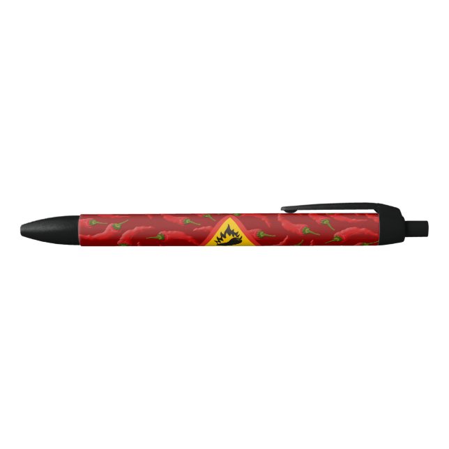 Hot pepper danger sign black ink pen (Top)