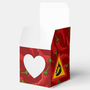 Hot pepper danger sign favour box