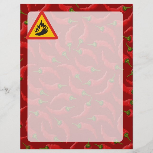 Hot pepper danger sign flyer (Front)