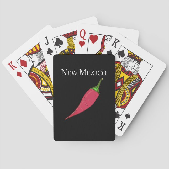 Hot pepper New Mexico Playing Cards (Back)