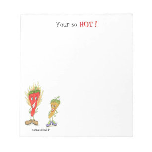 Hot pepper note pad