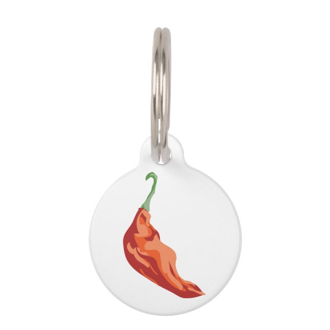 Hot Pepper Pet Tag (Front)
