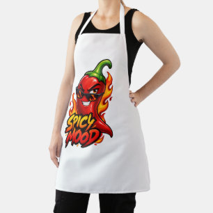 Hot Pepper Power – Funny Chilli Kitchen Design Apron