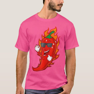 Hot Pepper Spicy Food Lover Hot Pepper Sauce Hot P T-Shirt