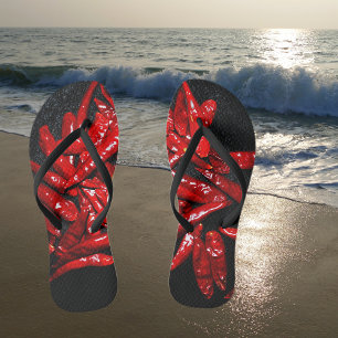 Hot Pepper - Still Life Flip Flops