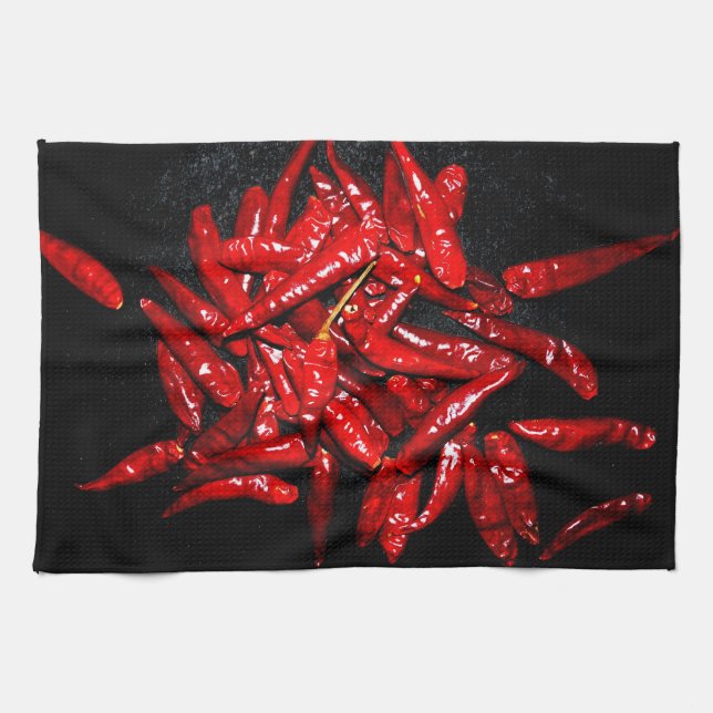 Hot Pepper - Still Life Tea Towel (Horizontal)