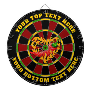 Hot Pepper with Heart Flame Dartboard