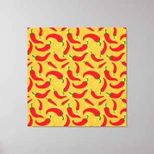 Hot Peppers Canvas Print