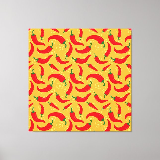 Hot Peppers Canvas Print (Front)