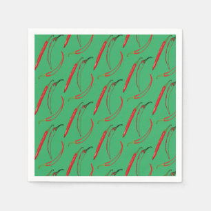 Hot Peppers Chilli Plants  Napkin