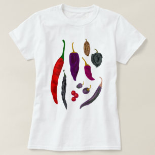 Hot Peppers Spice Ladies T-shirt
