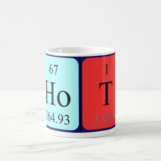 Hot periodic table name mug (Center)