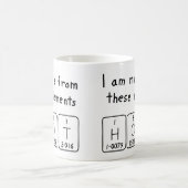 Hot periodic table name mug (Center)