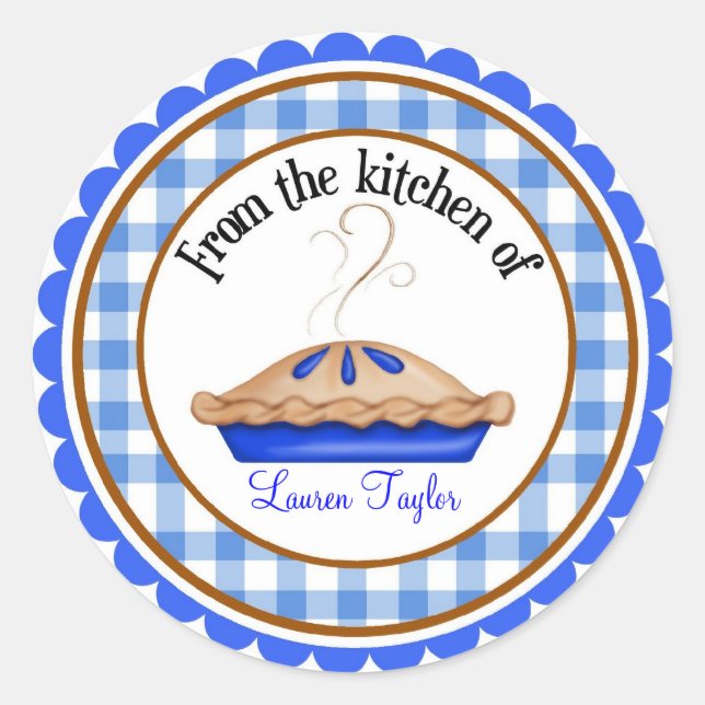 Hot Pie Baking Cooking Kitchen Stickers (Front)