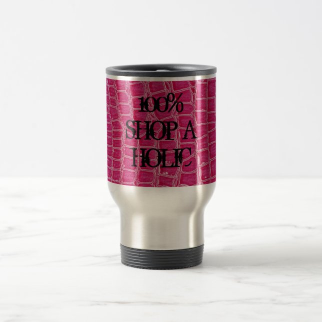 Hot Pink 15 oz. Stainless steel Travel Mug Cup (Center)