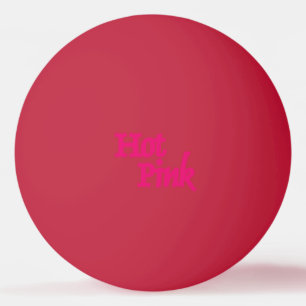 Hot Pink 1 star red ping pong ball