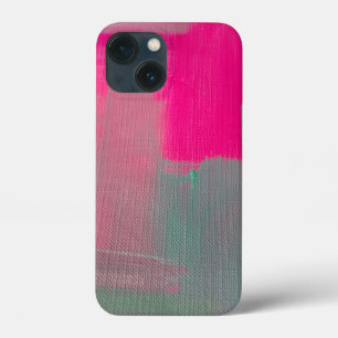 Hot Pink Abstract  iPhone 13 Mini Case
