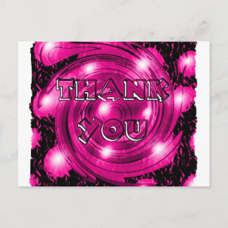 Hot Pink Abstract Postcard