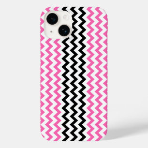 Hot Pink and Black Chevron by Shirley Taylor Case-Mate iPhone 14 Case