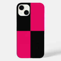 Hot Pink and Black Colour Blocks 